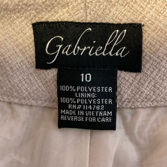 GABRIELLA 10 Wide Leg Fully Lined Textured Dress Pant - Picture 3 of 12